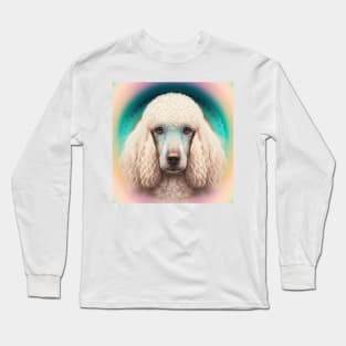 A Fractal Design of A Standard Poodle Long Sleeve T-Shirt